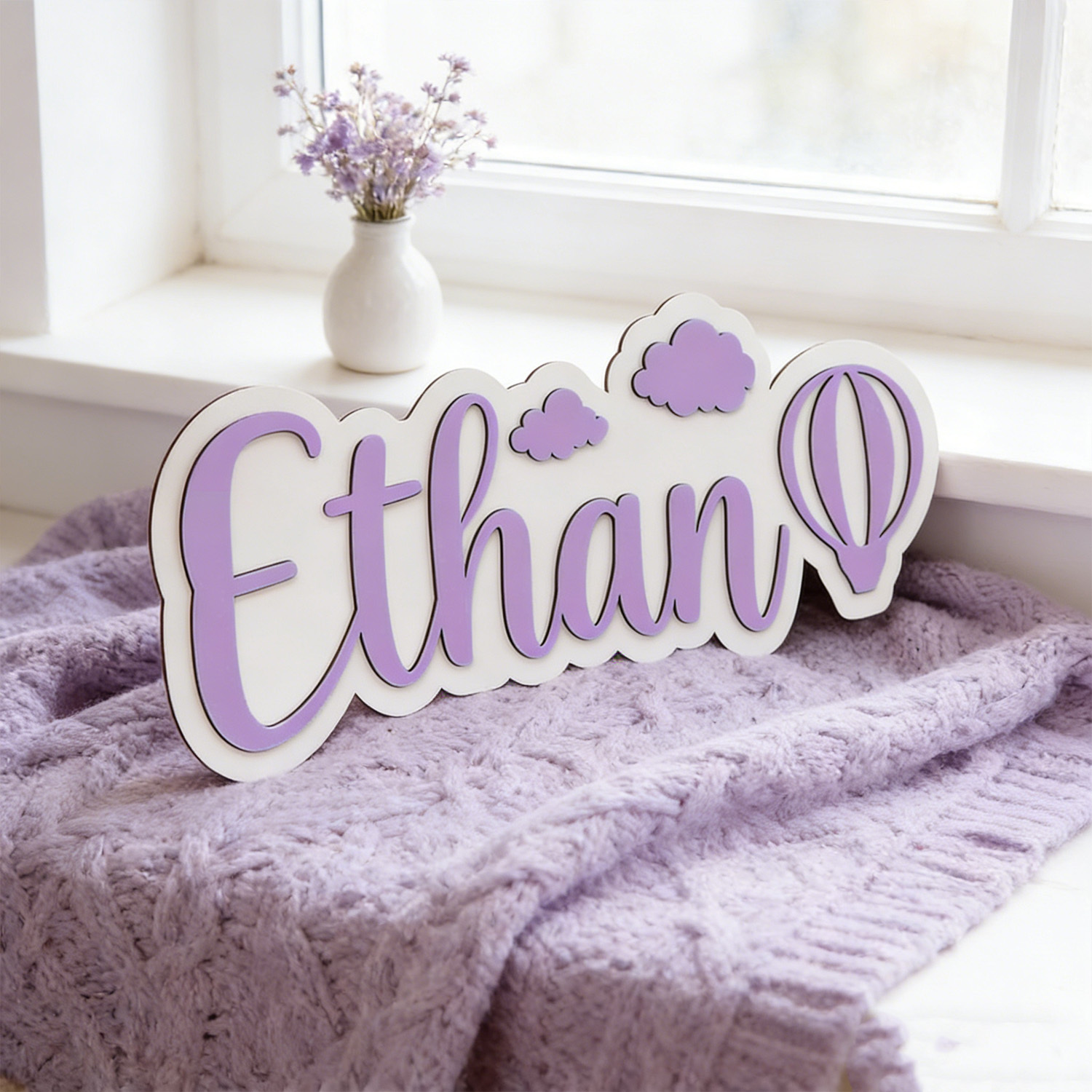 ป้ายชื่อห้องรูปบอลลูนลมร้อนและ - Baby Nursery Usa บทวิจารณ์และราคา