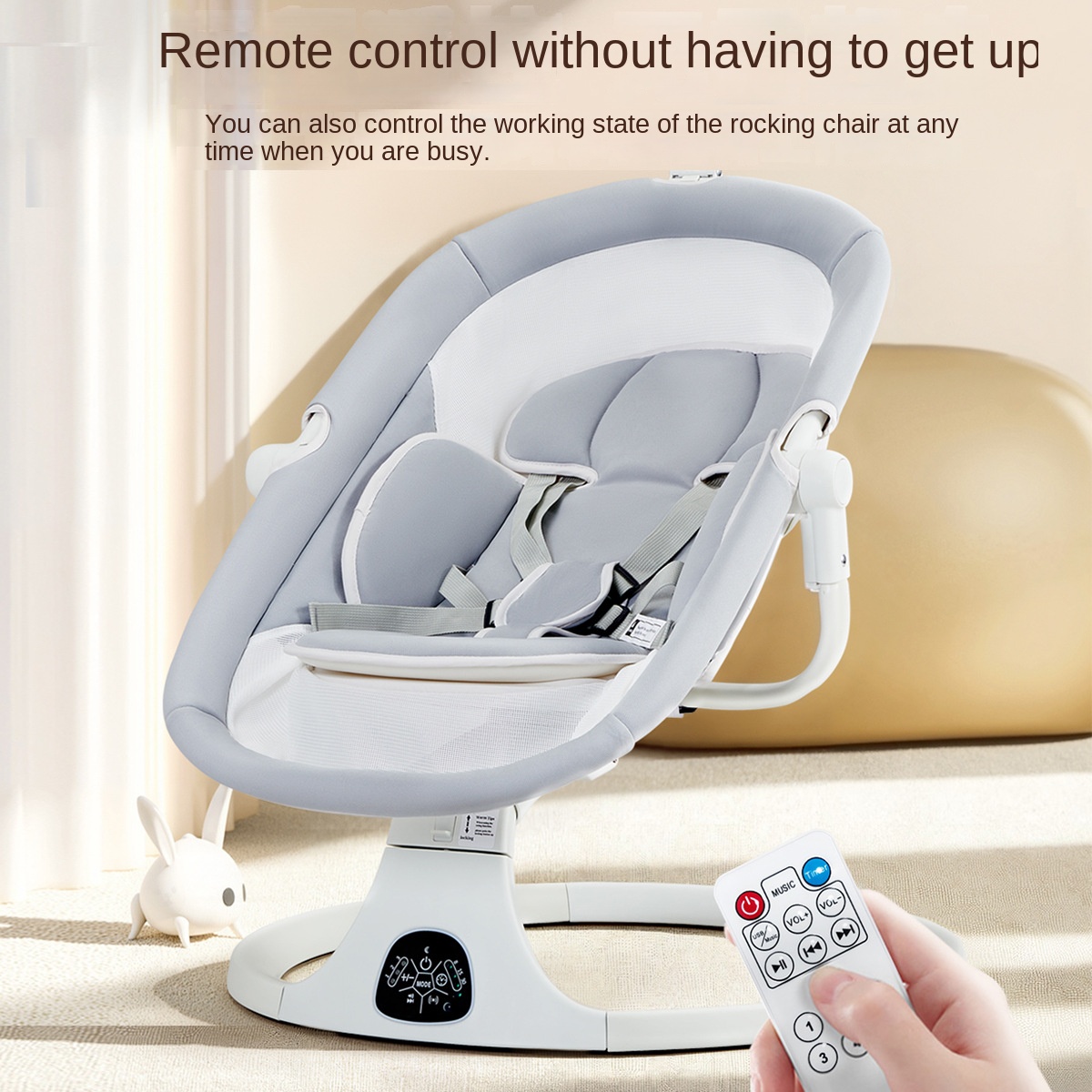 เปลเด็กโยกเก้าอี้มัลติฟังก์ชั่ - Baby Nursery Rocking Chair บทวิจารณ์และราคา