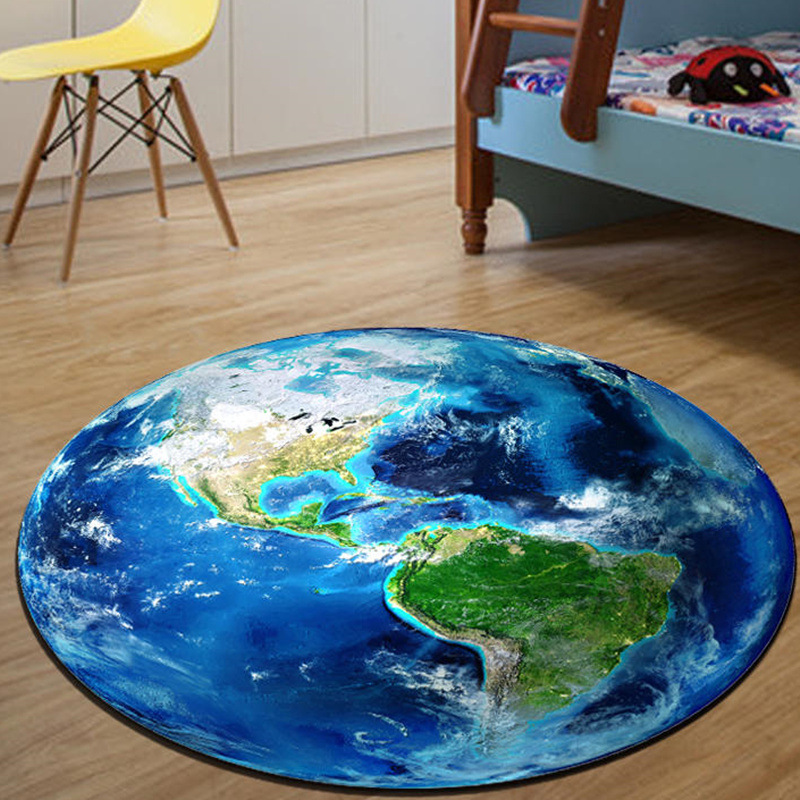 พรมทรงกลมพิมพ์ลายพระจันทร์เต็ม - Soft Rug Nursery บทวิจารณ์และราคา