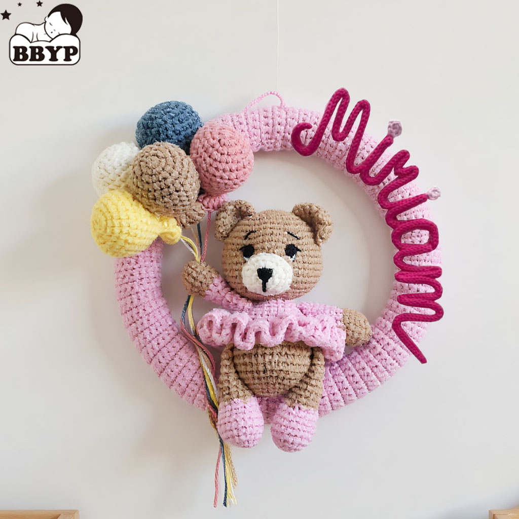 พวงหรีดชื่อถักโครเชต์แบบสั่งทำ - Baby Nursery Unisex บทวิจารณ์และราคา