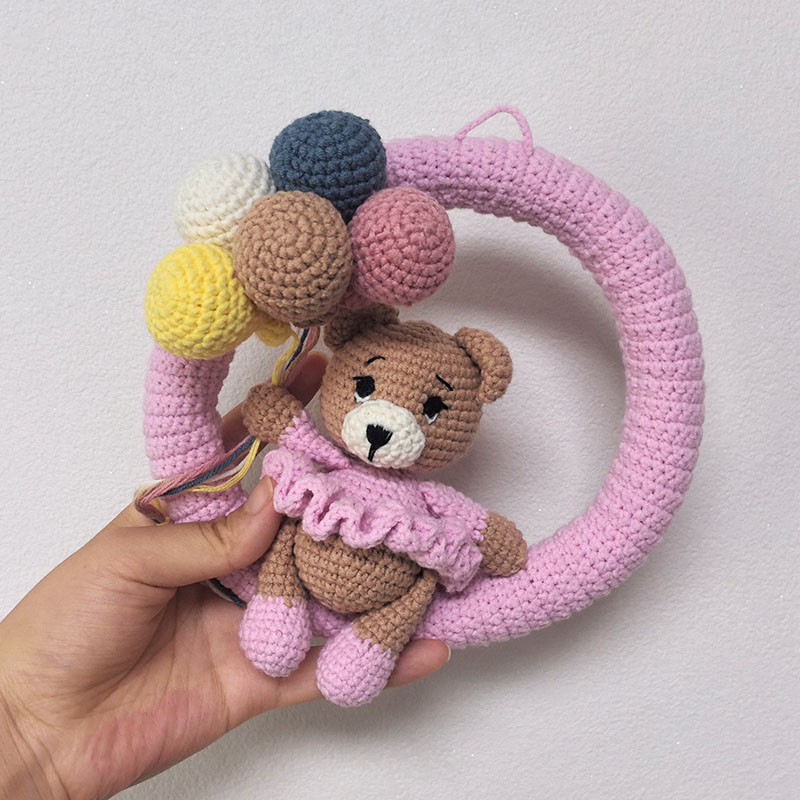 พวงหรีดชื่อถักโครเชต์แบบสั่งทำ - Baby Nursery Unisex บทวิจารณ์และราคา